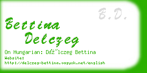 bettina delczeg business card